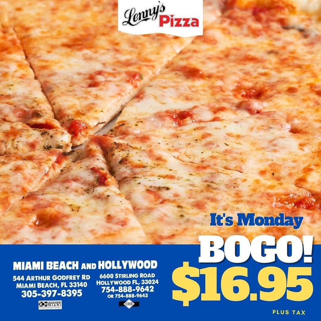 Lennys Pizza - Hollywood | restaurant | 6600 Stirling Rd, Hollywood, FL 33024, USA | 7548889642 OR +1 754-888-9642