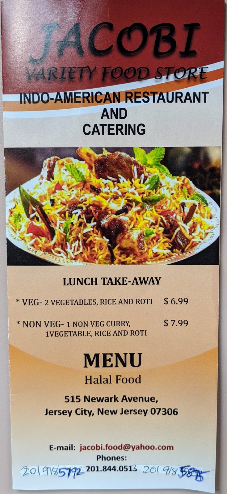 JACOBI Variety food store | restaurant | 515 Newark Ave, Jersey City, NJ 07306, USA | 2018440513 OR +1 201-844-0513