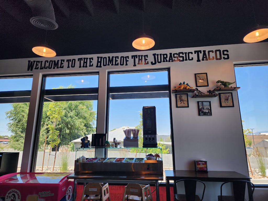 Jurassic Tacos West Jordan | restaurant | 7173 S Redwood Rd, West Jordan, UT 84084, USA | 3852435811 OR +1 385-243-5811
