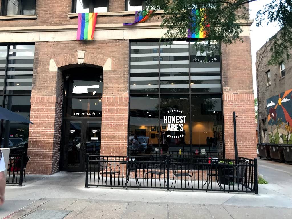 Honest Abes Burgers & Freedom | restaurant | 126 N 14th St, Lincoln, NE 68508, USA | 4022614904 OR +1 402-261-4904