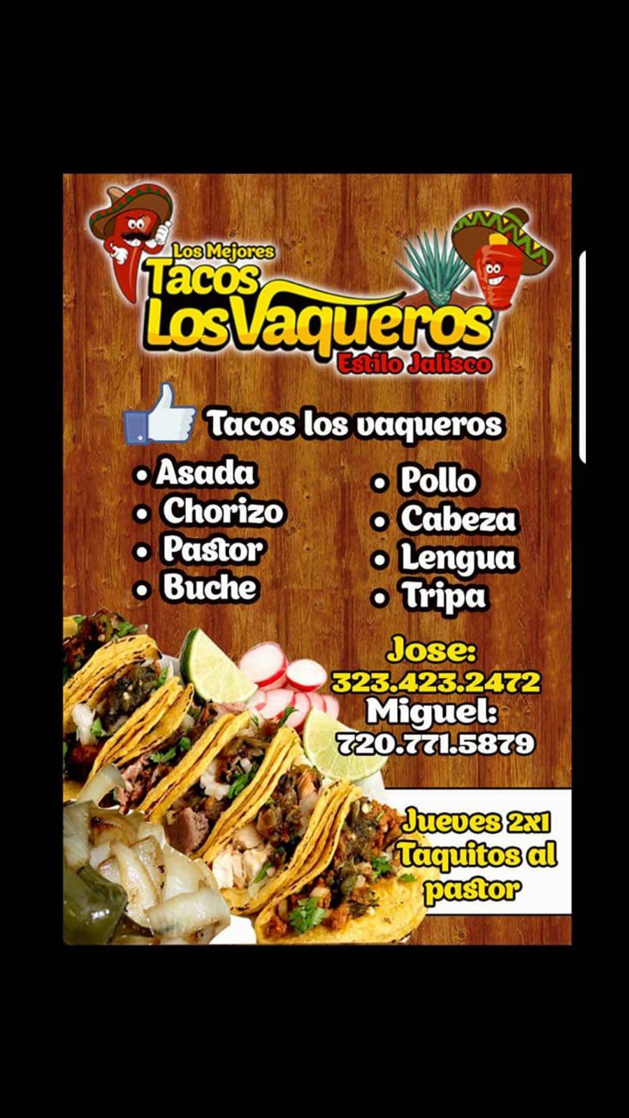 Tacos Los Vaqueros | restaurant | 4114 Morrison Rd, Denver, CO 80219, USA | 7202107888 OR +1 720-210-7888