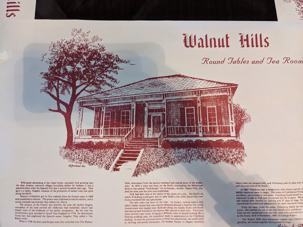 Walnut Hills | restaurant | 1214 Adams St, Vicksburg, MS 39180, USA | 6016384910 OR +1 601-638-4910