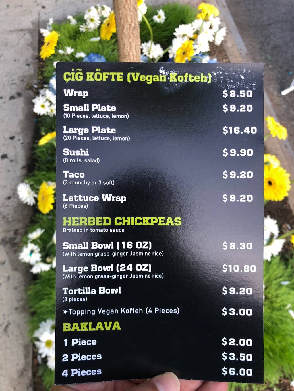 Nefista/ Çiğ Köfte (Vegan Kofteh) | restaurant | 3371 Shore Pkwy, Brooklyn, NY 11235, USA | 3479227429 OR +1 347-922-7429