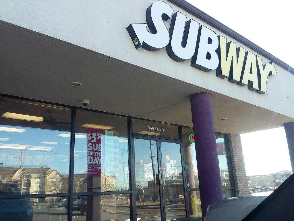 Subway | restaurant | 2826 E 11th St, Tulsa, OK 74104, USA | 9189925055 OR +1 918-992-5055