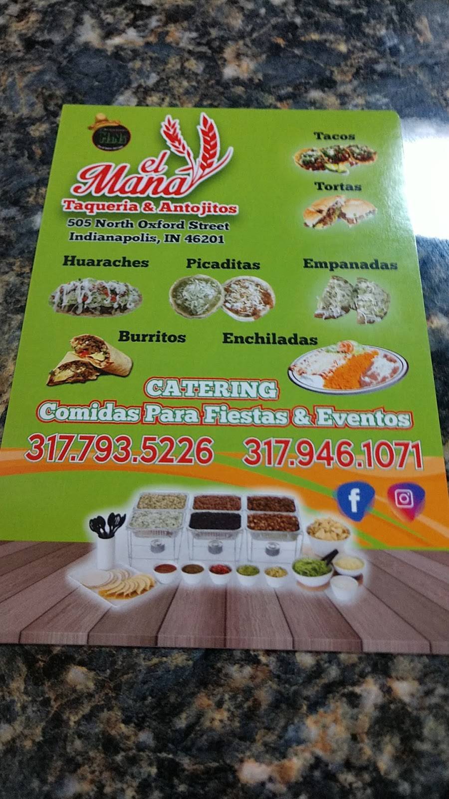 Globos y Delicias El Mana | restaurant | 505 N Oxford St, Indianapolis, IN 46201, USA | 3177935226 OR +1 317-793-5226