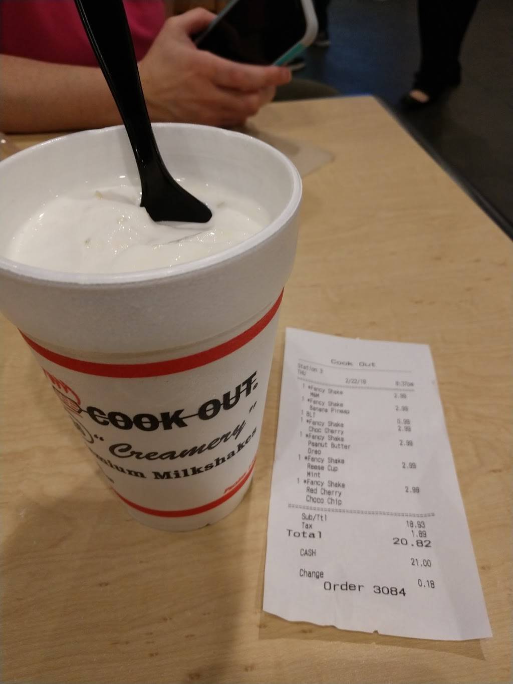 Cook Out | restaurant | 626 S 5th St, Hartsville, SC 29550, USA | 8433830161 OR +1 843-383-0161