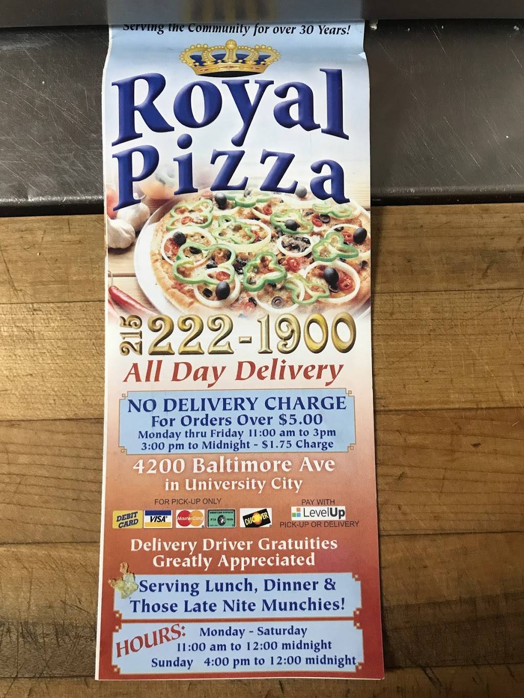 Royal Pizza | meal takeaway | 4200 Baltimore Ave, Philadelphia, PA 19104, USA | 2152221900 OR +1 215-222-1900