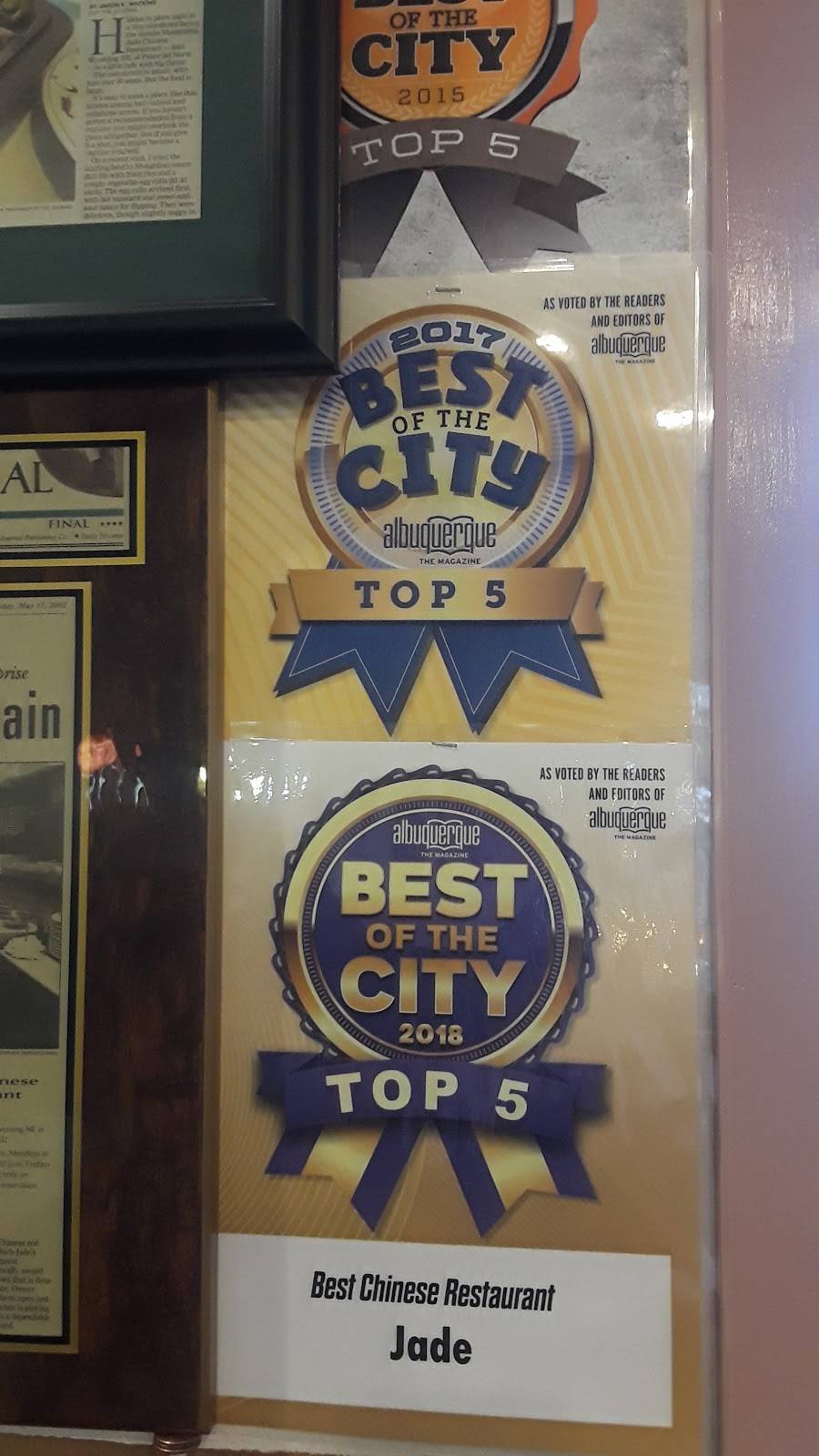 Jade | restaurant | 8001 Wyoming Blvd NE, Albuquerque, NM 87113, USA | 5058228802 OR +1 505-822-8802