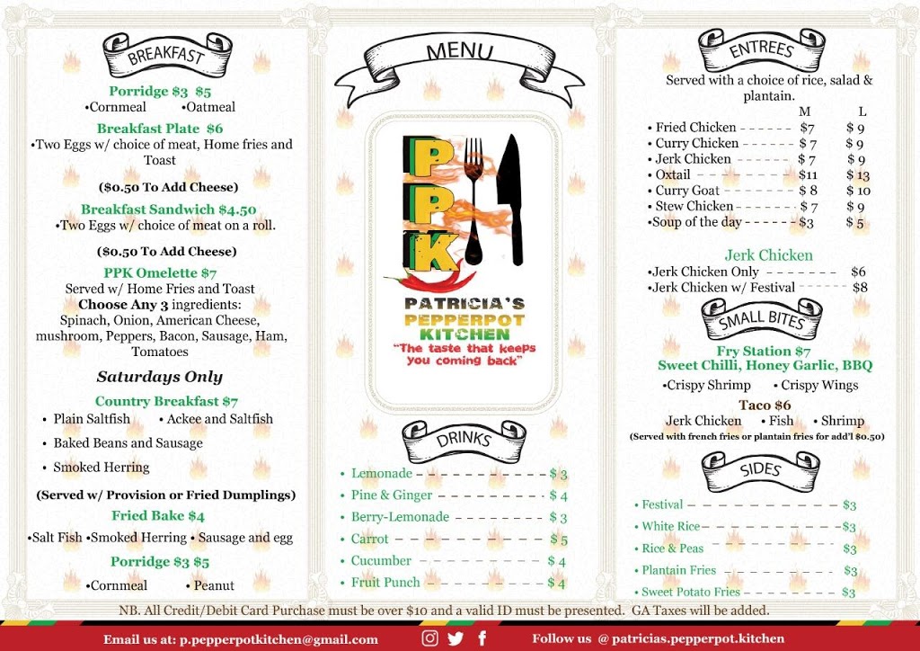 Patricias Pepperpot Kitchen | restaurant | 316 Summer Ridge Ln, Lawrenceville, GA 30044, USA | 4707180806 OR +1 470-718-0806