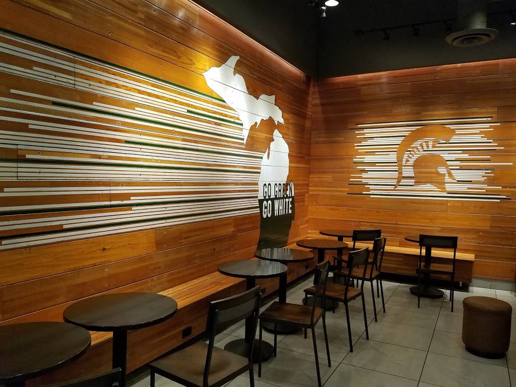Starbucks | cafe | 401 E Grand River Ave, East Lansing, MI 48823, USA | 5173320398 OR +1 517-332-0398