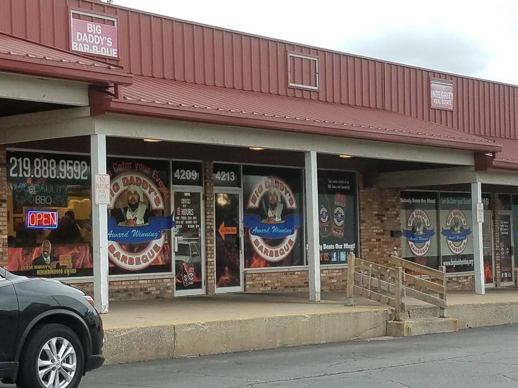 Big Daddys BBQ | restaurant | 4213 Cleveland St, Gary, IN 46408, USA | 2198889592 OR +1 219-888-9592