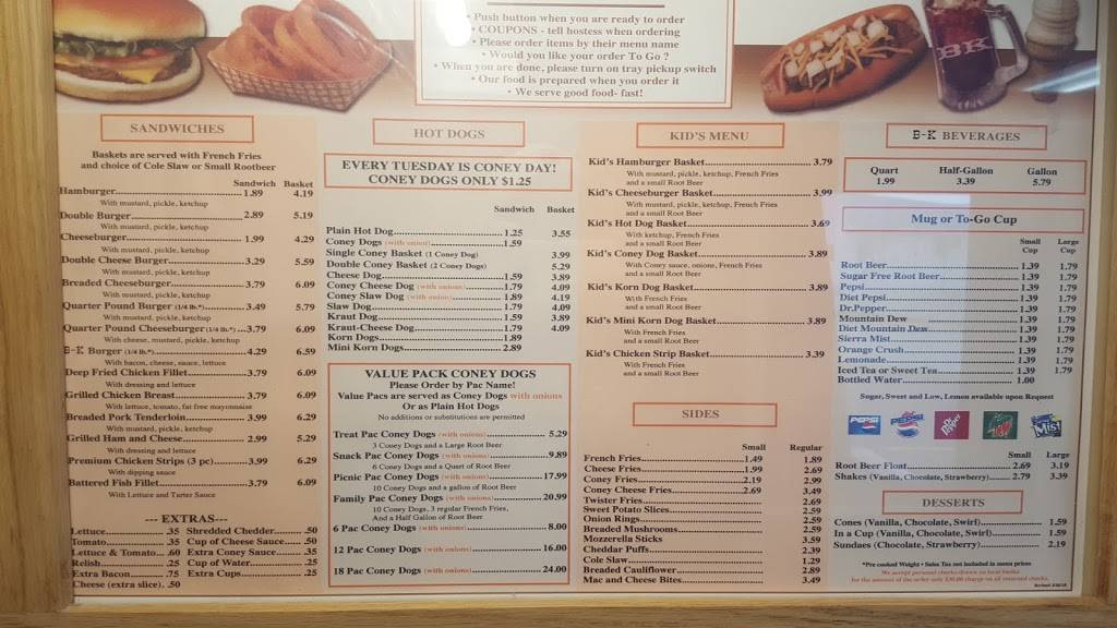 B&K Root Beer | restaurant | 1218 S Jefferson St, Huntington, IN 46750, USA | 2603566920 OR +1 260-356-6920