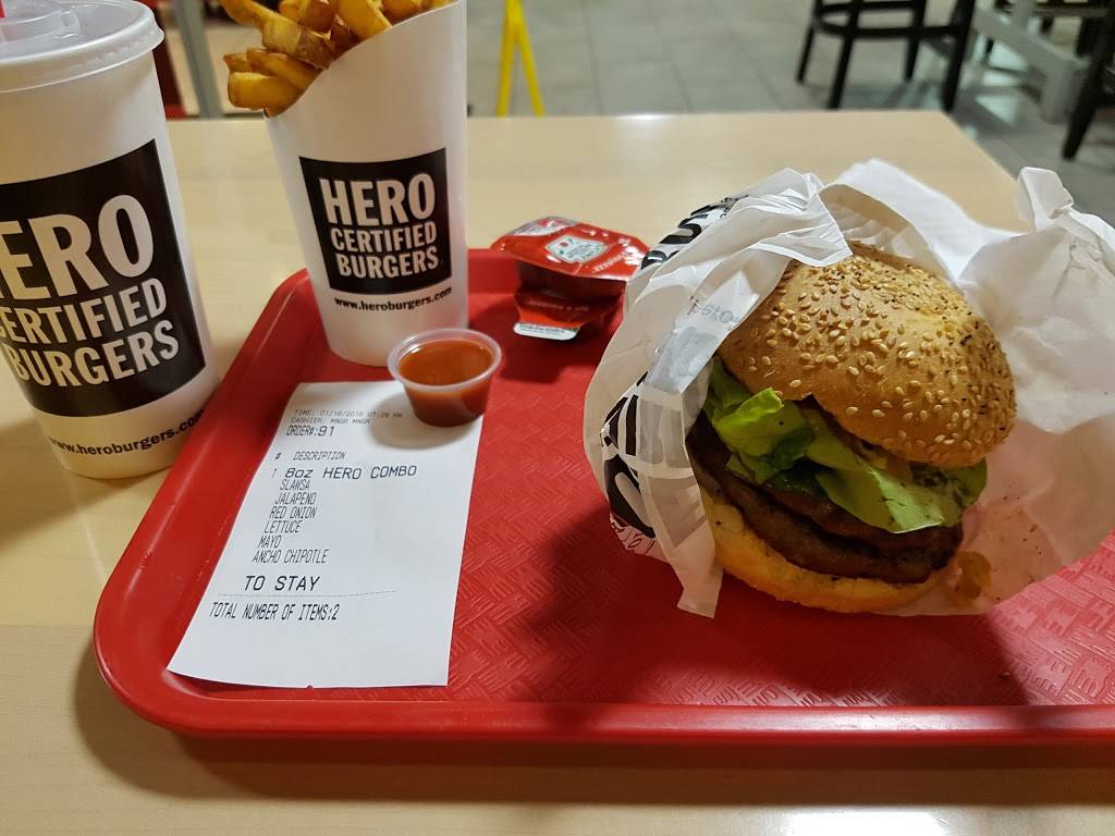 Hero Certified Burgers | restaurant | 850 Main St. East Unit 7J, Bldg #7, Milton, ON L9T 0J4, Canada | 9058787287 OR +1 905-878-7287