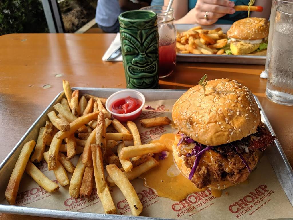 Chomp Kitchen and Drinks | restaurant | 440 Child St, Warren, RI 02885, USA | 4012892324 OR +1 401-289-2324