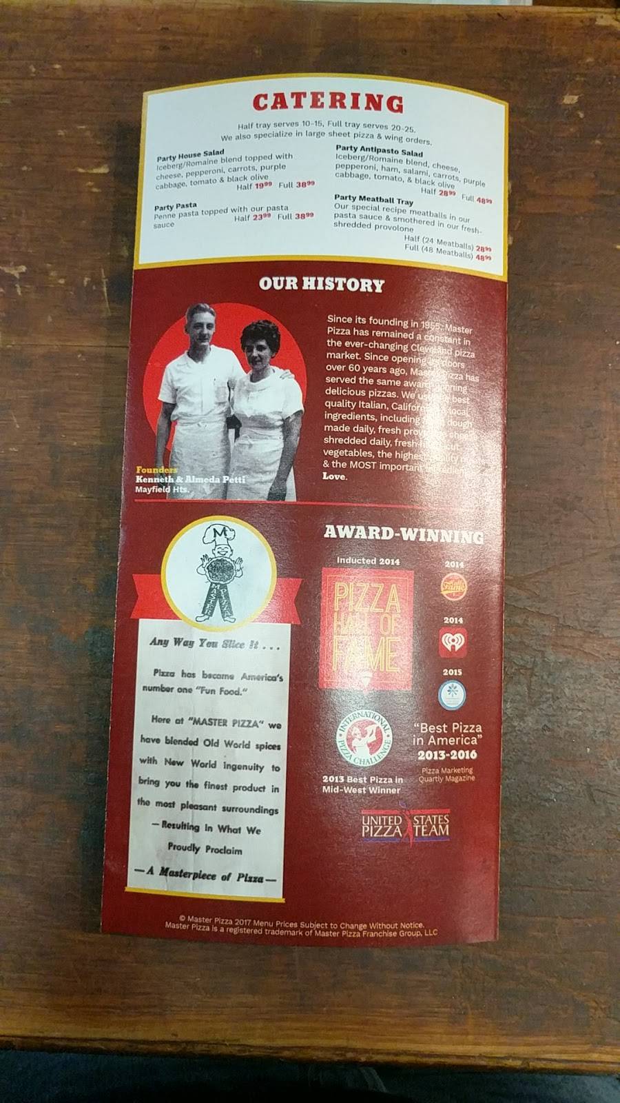 Master Pizza | restaurant | 152 Bell St, Chagrin Falls, OH 44022, USA | 4408939810 OR +1 440-893-9810