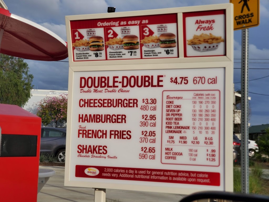 In-N-Out Burger | restaurant | 18181 Imperial Hwy, Yorba Linda, CA 92886, USA | 8007861000 OR +1 800-786-1000