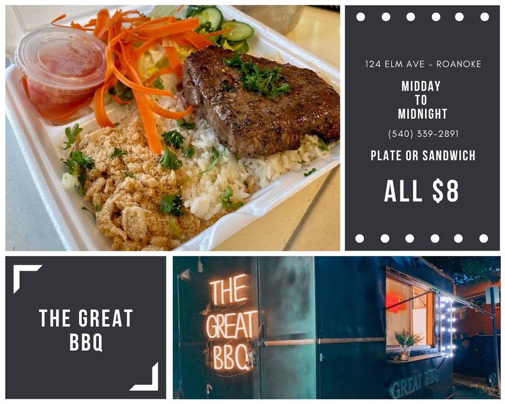 The Great BbQ | restaurant | 124 Elm Ave, Roanoke, VA 24016, USA | 5403392891 OR +1 540-339-2891