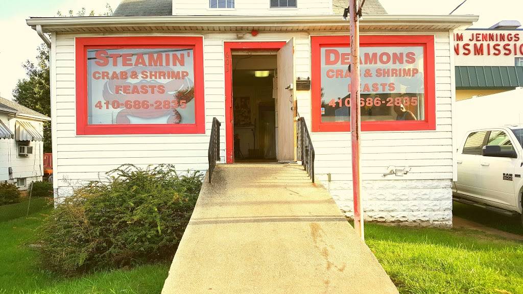 Steamin Demons | restaurant | 603 Eastern Blvd, Essex, MD 21221, USA | 4106862835 OR +1 410-686-2835
