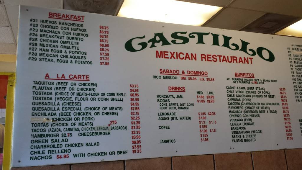 Castillo | restaurant | 18904 Roscoe Blvd, Northridge, CA 91324, USA | 8187720901 OR +1 818-772-0901
