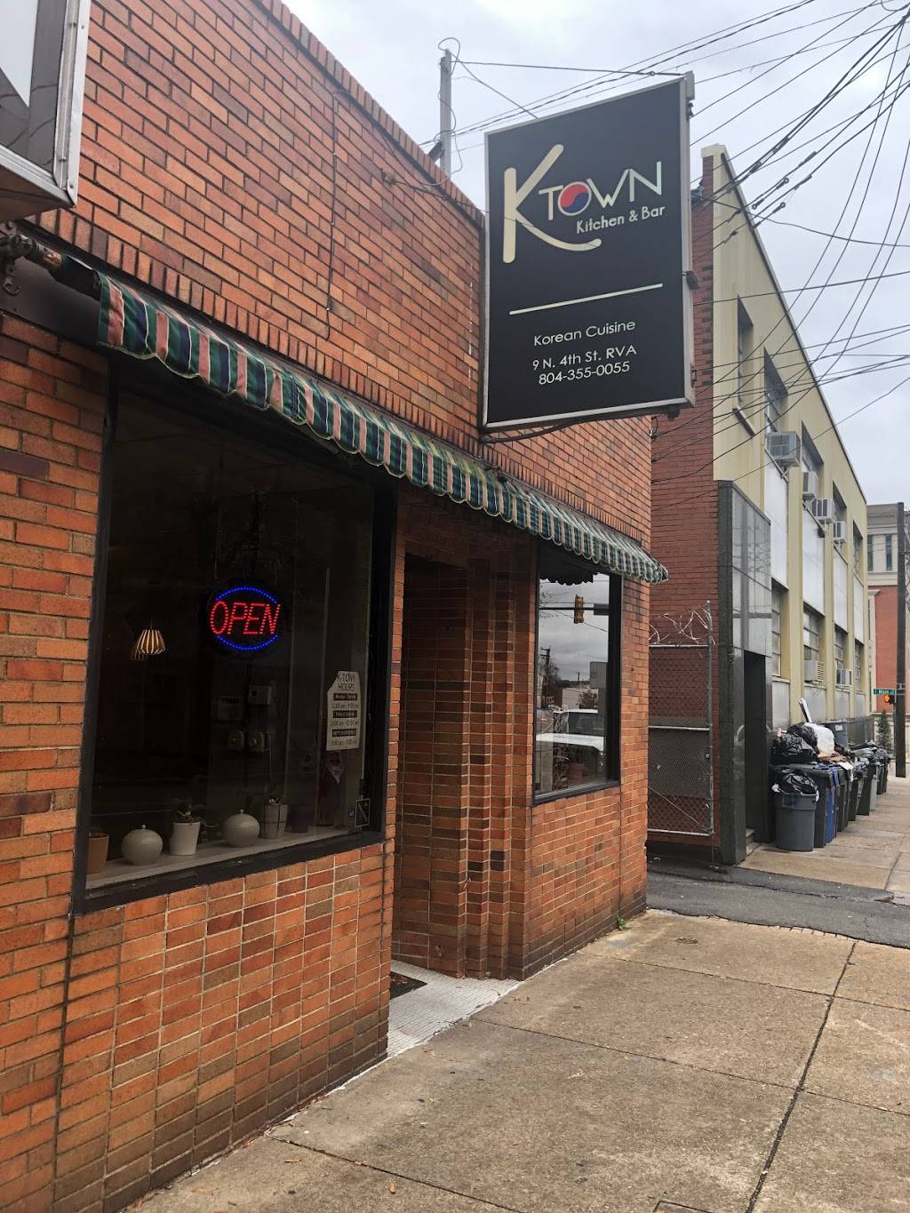 K-Town Kitchen & Bar | restaurant | 9 N 4th St, Richmond, VA 23219, USA | 8043550055 OR +1 804-355-0055