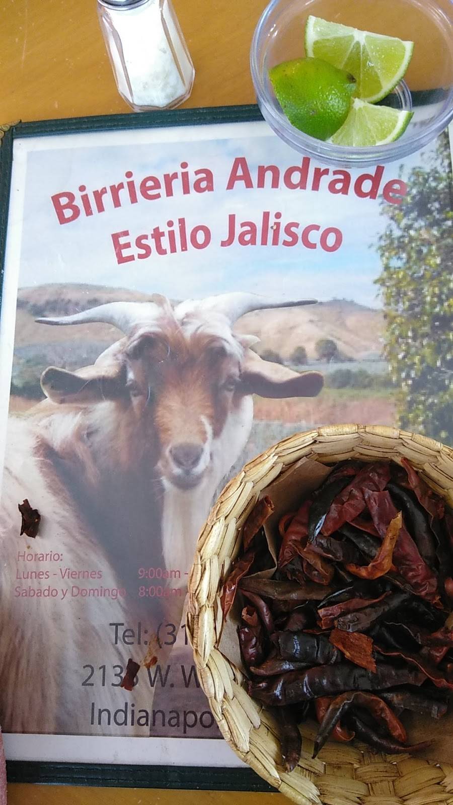 Birrieria Andrade Estilo Jalisco | restaurant | 2135 W Washington St, Indianapolis, IN 46222, USA | 3174239255 OR +1 317-423-9255