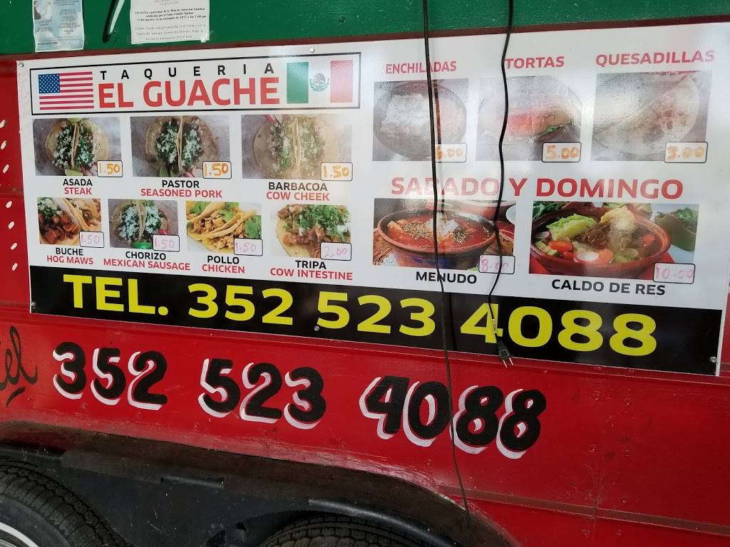 Taqueria El Guache | restaurant | 37006 Lock St, Dade City, FL 33523, USA | 3525234088 OR +1 352-523-4088