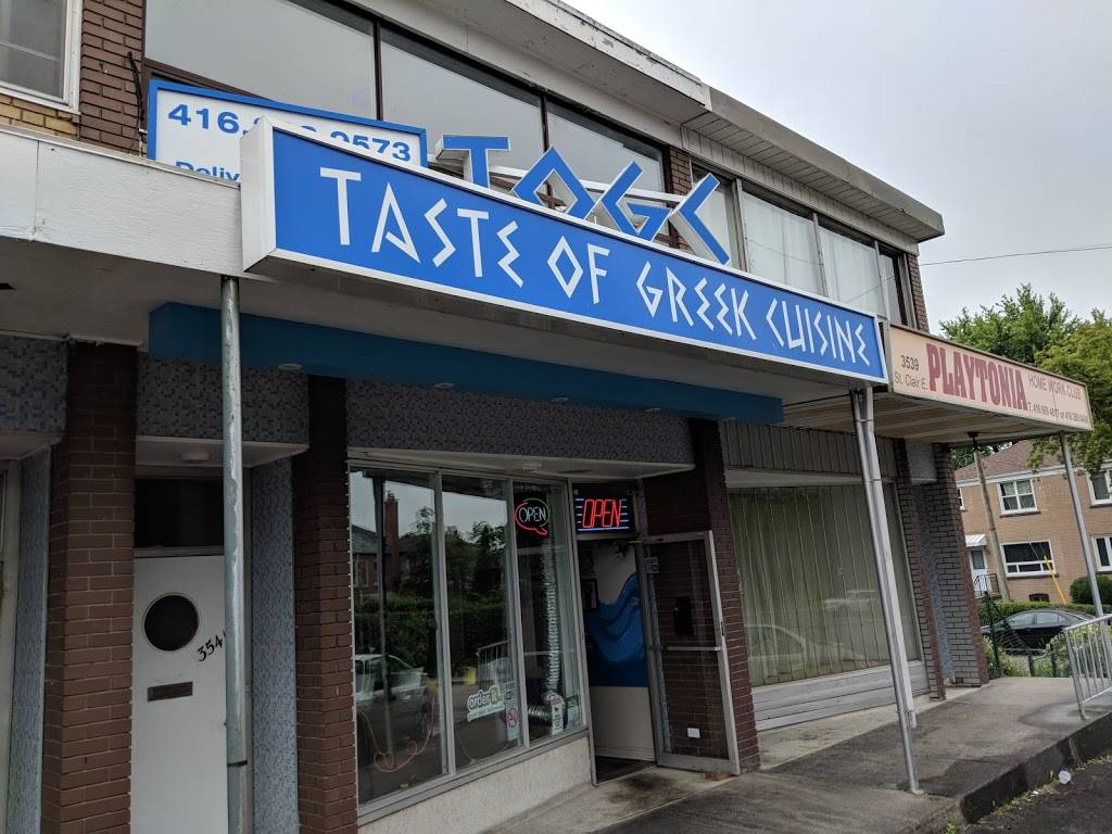 Taste Of Greek Cuisine | restaurant | 3541 St Clair Ave E, Scarborough, ON M1K 1L6, Canada | 4162839573 OR +1 416-283-9573