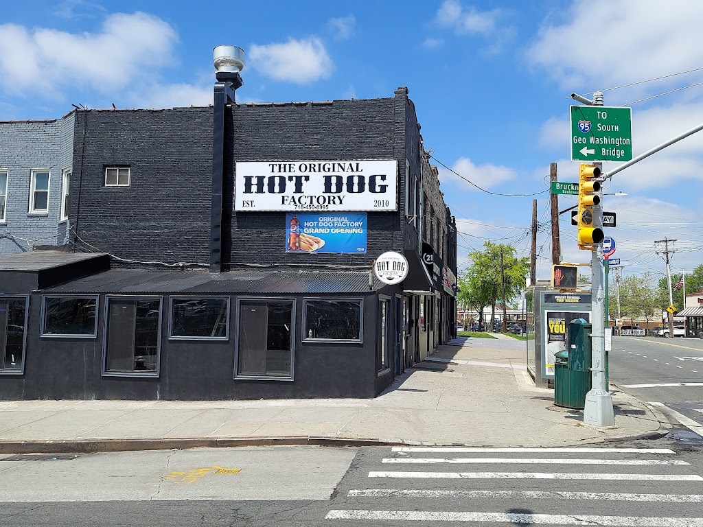 The Original Hot Dog Factory | restaurant | 3398 E Tremont Ave, Bronx, NY 10461, USA | 7184508995 OR +1 718-450-8995