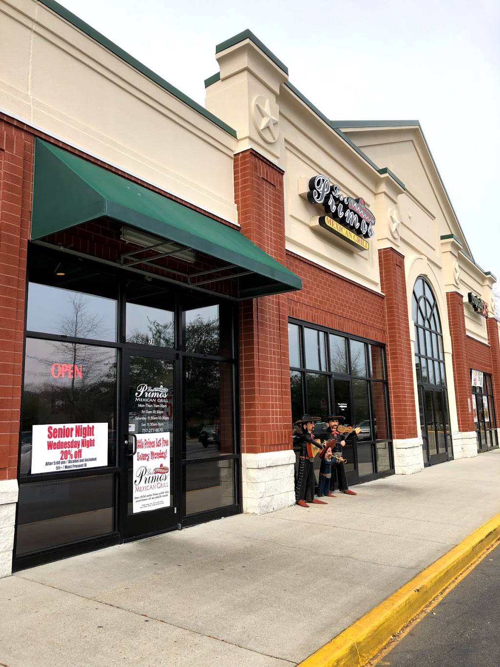 Los Primos Mexican Grill | restaurant | 1464 Mt Pleasant Rd, Chesapeake, VA 23322, USA | 7572779070 OR +1 757-277-9070