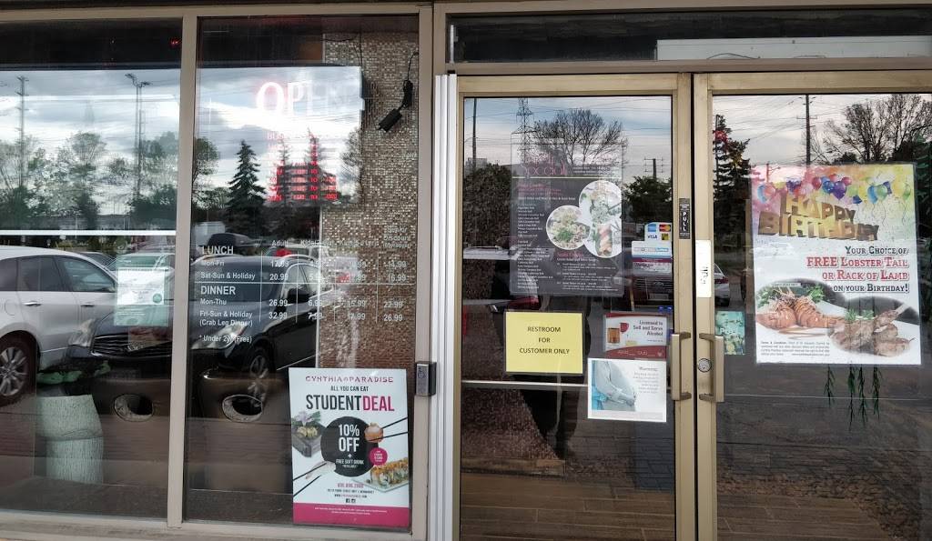 Cynthias Paradise | restaurant | 16715 Yonge St Unit 7, Newmarket, ON L3X 1X4, Canada | 9058982888 OR +1 905-898-2888