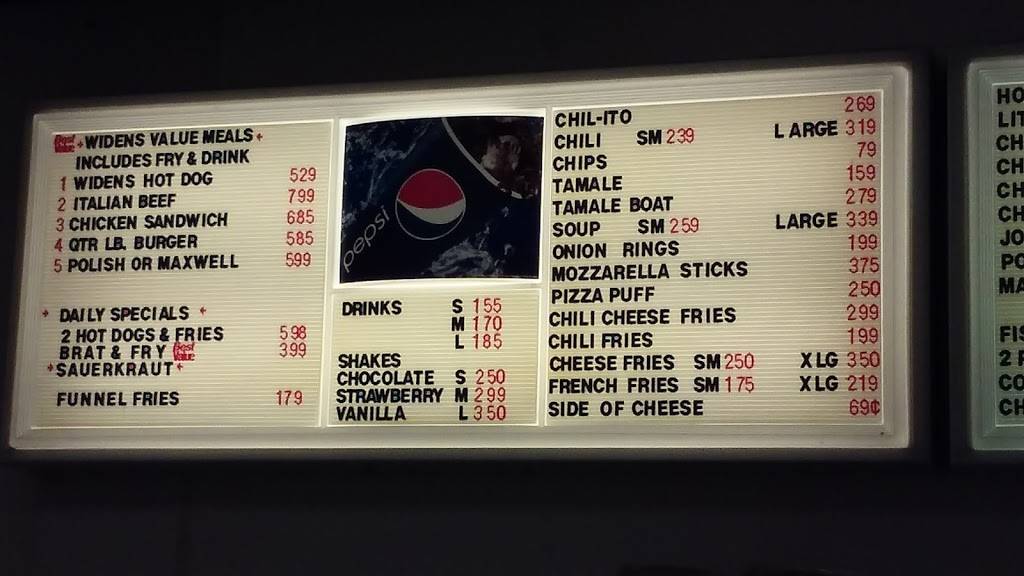 Widens Hot Dogs | meal takeaway | 9424 W 143rd St, Orland Park, IL 60462, USA | 7084034800 OR +1 708-403-4800