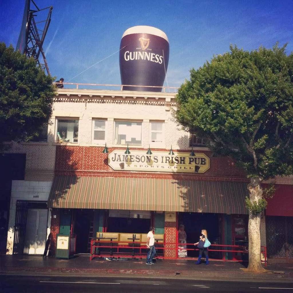 Jamesons Irish Pub | restaurant | 6681 Hollywood Blvd, Los Angeles, CA 90028, USA | 3237985360 OR +1 323-798-5360