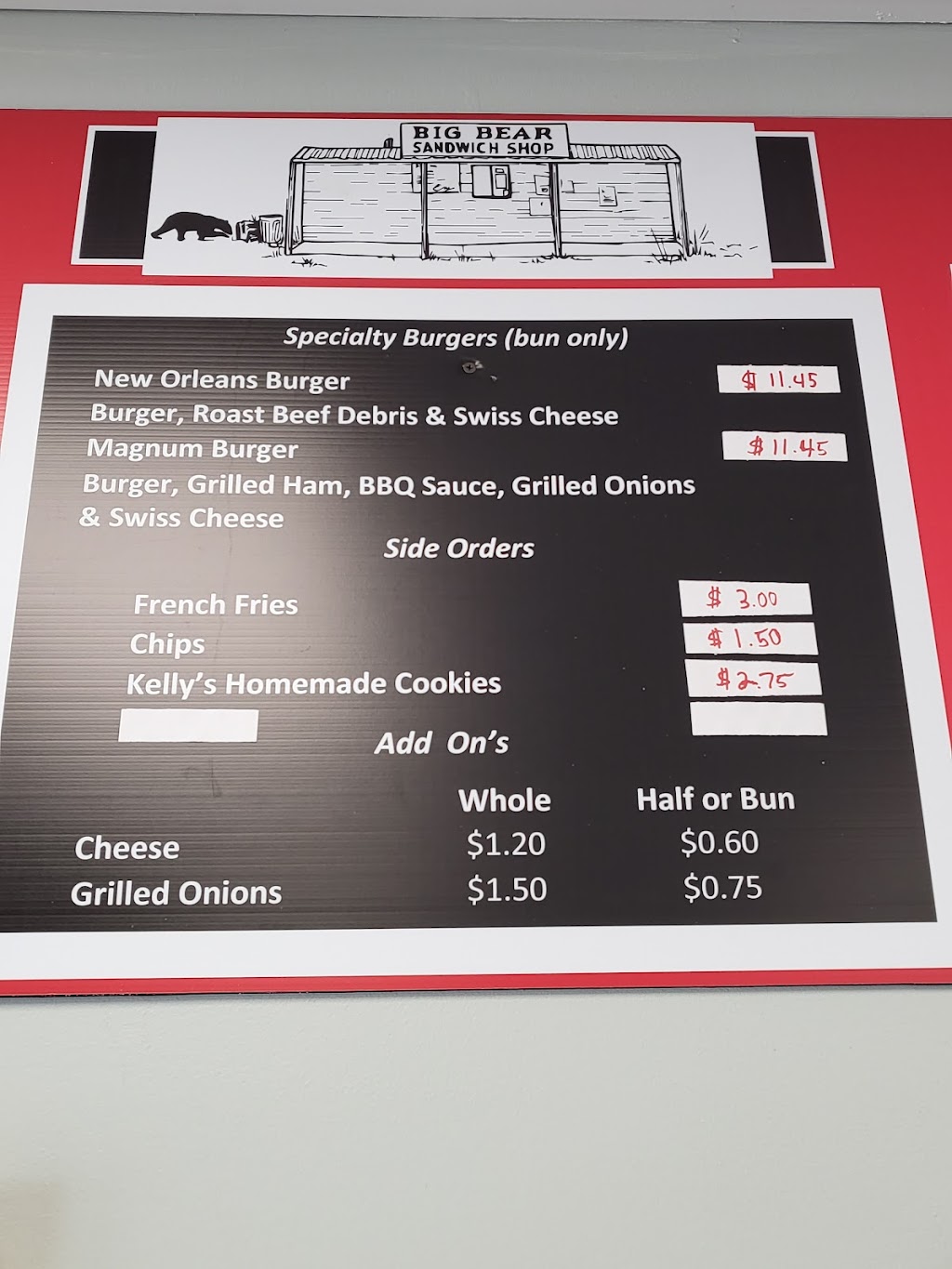 Big Bear Po Boys | restaurant | 2010 America St, Mandeville, LA 70448, USA | 9856294001 OR +1 985-629-4001