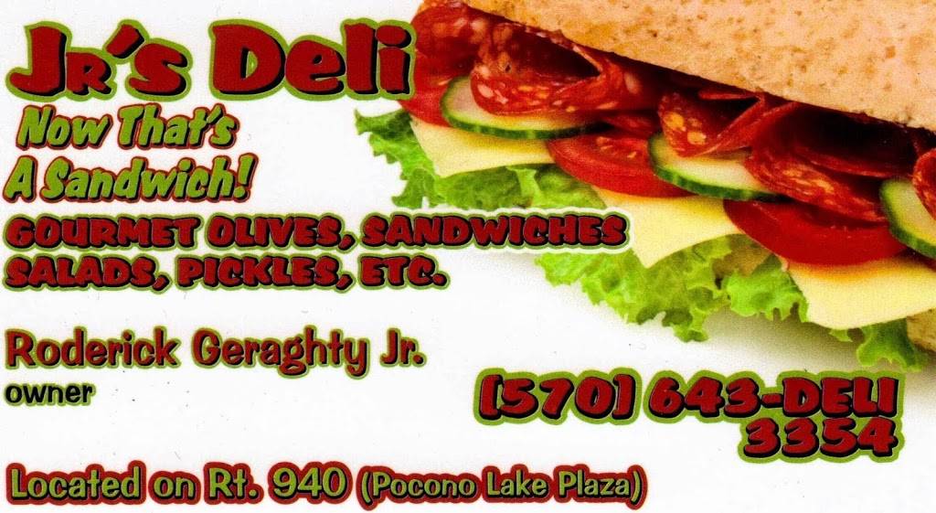 Jrs Deli | meal takeaway | Pocono Lake Plaza, PA Route 940, Pocono Lake, PA 18347, USA | 5706433354 OR +1 570-643-3354