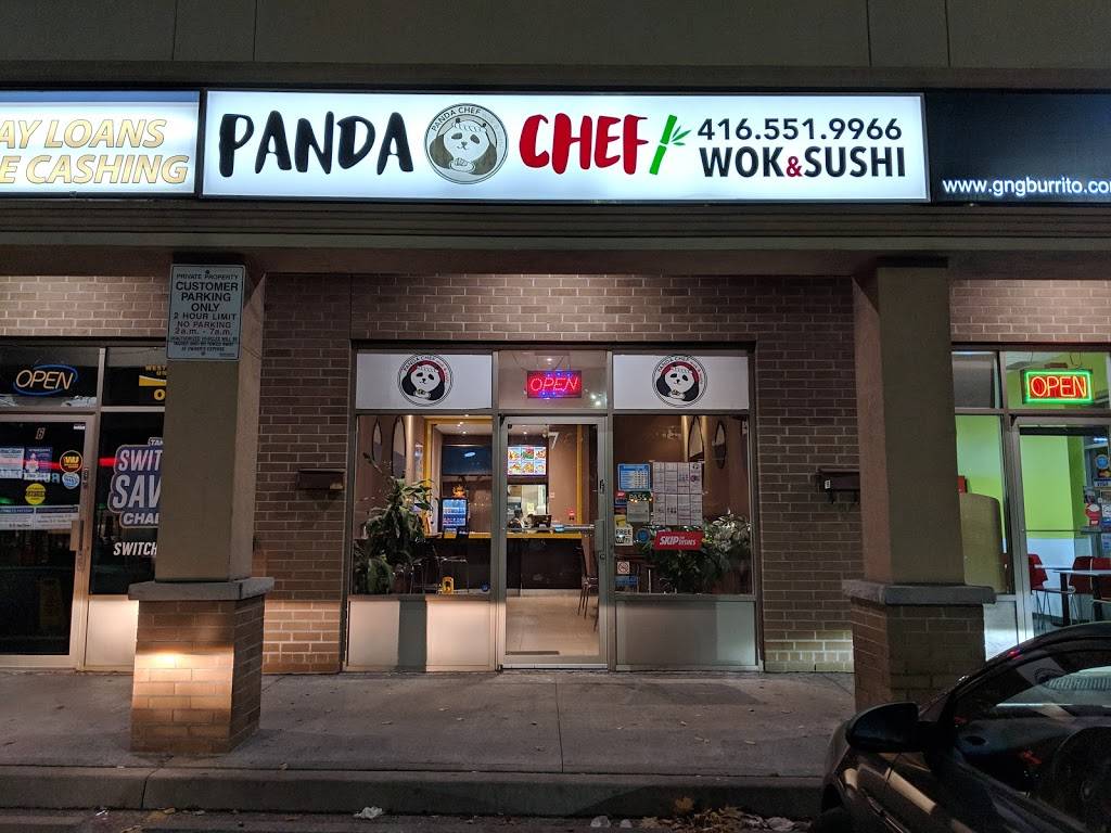 Panda Chef Wok and Sushi | restaurant | 1077 Wilson Ave #7, North York, ON M3K 1G7, Canada | 4165519966 OR +1 416-551-9966