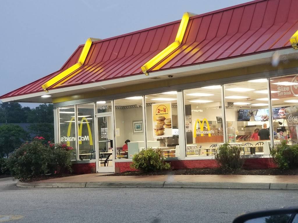 McDonalds | cafe | 12705 Jefferson Ave, Newport News, VA 23602, USA | 7578333459 OR +1 757-833-3459