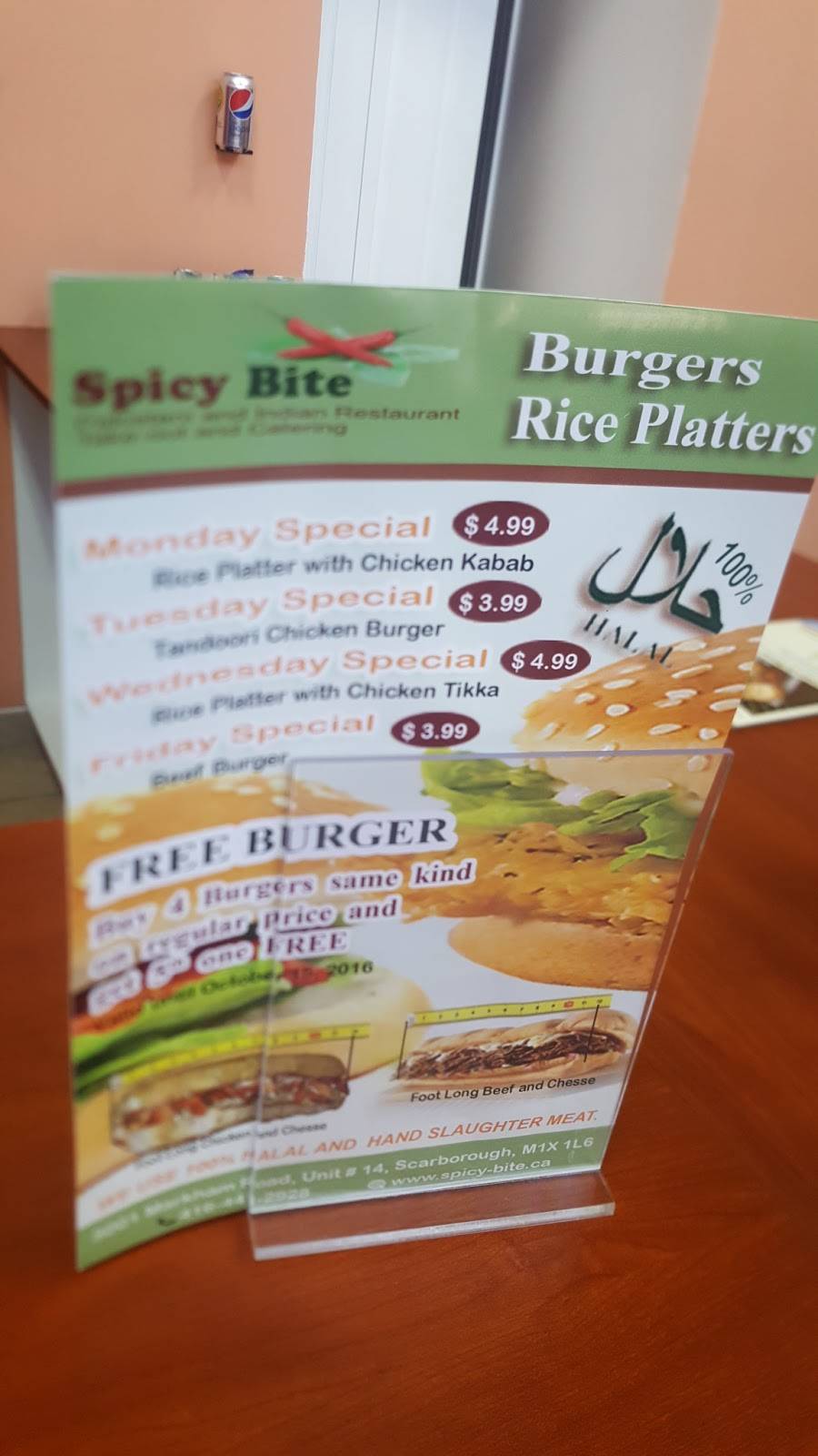 Spicy Bite | restaurant | 3001 Markham Rd Unit # 14, Scarborough, ON M1X 1L6, Canada | 4164412928 OR +1 416-441-2928