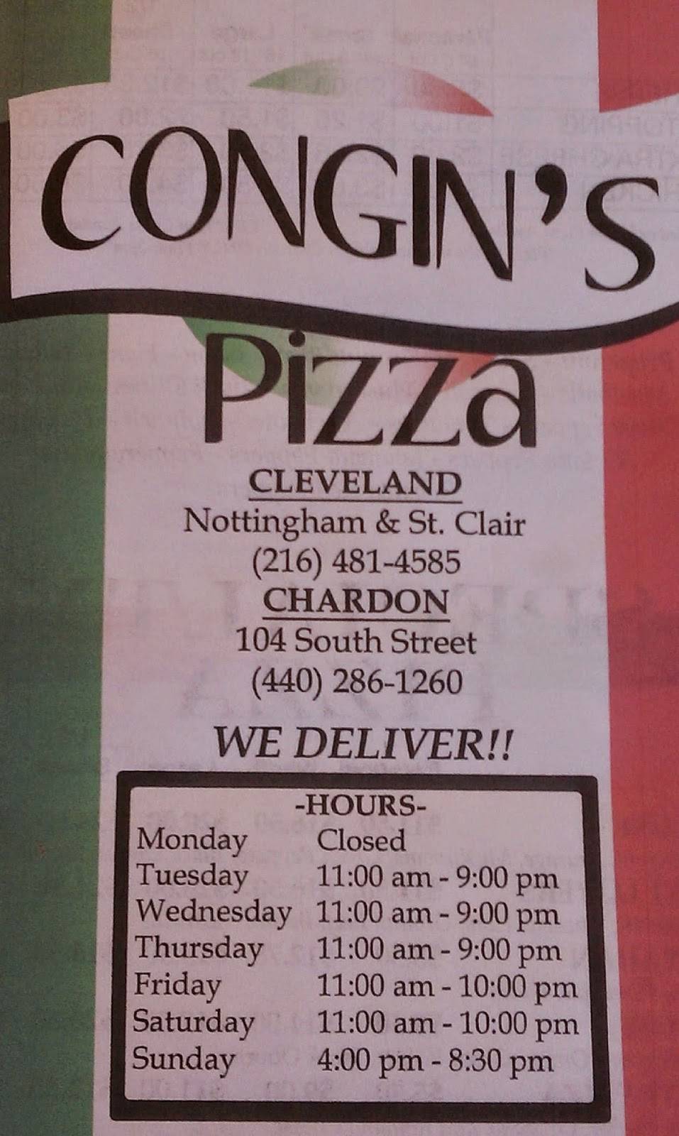 Congins Italian | restaurant | 18812 Nottingham Rd, Cleveland, OH 44110, USA | 2164814585 OR +1 216-481-4585