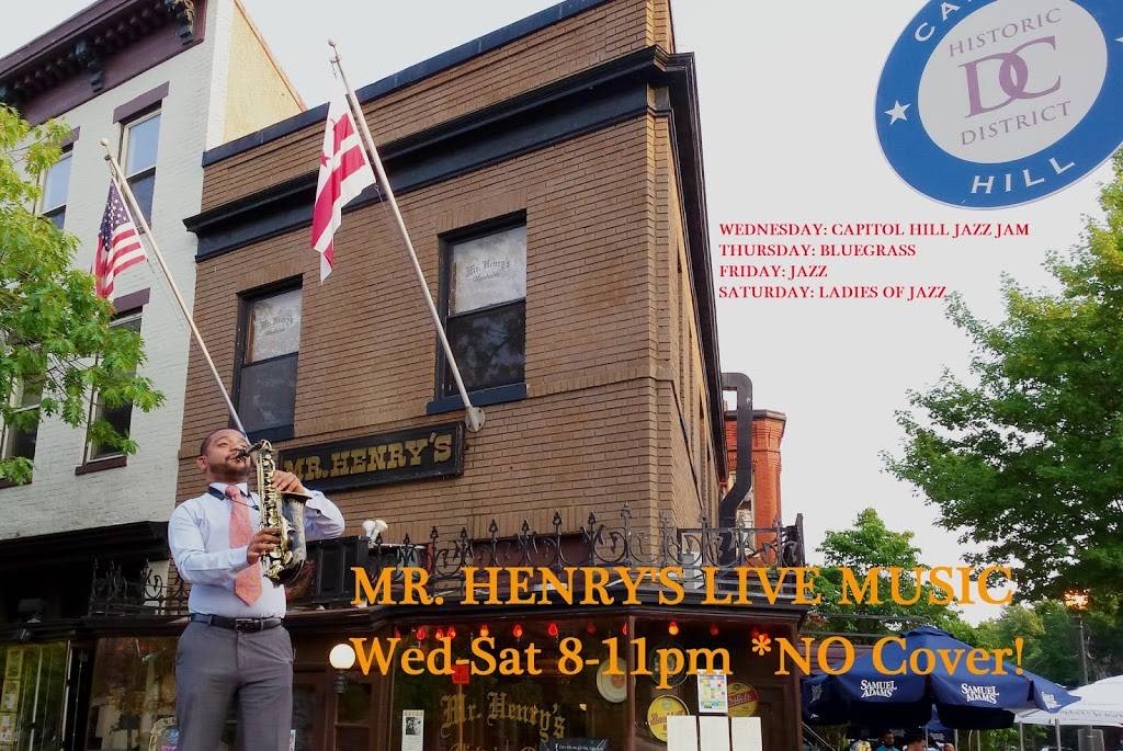 Mr. Henrys Restaurant | restaurant | 601 Pennsylvania Ave SE, Washington, DC 20003, USA | 2025468412 OR +1 202-546-8412