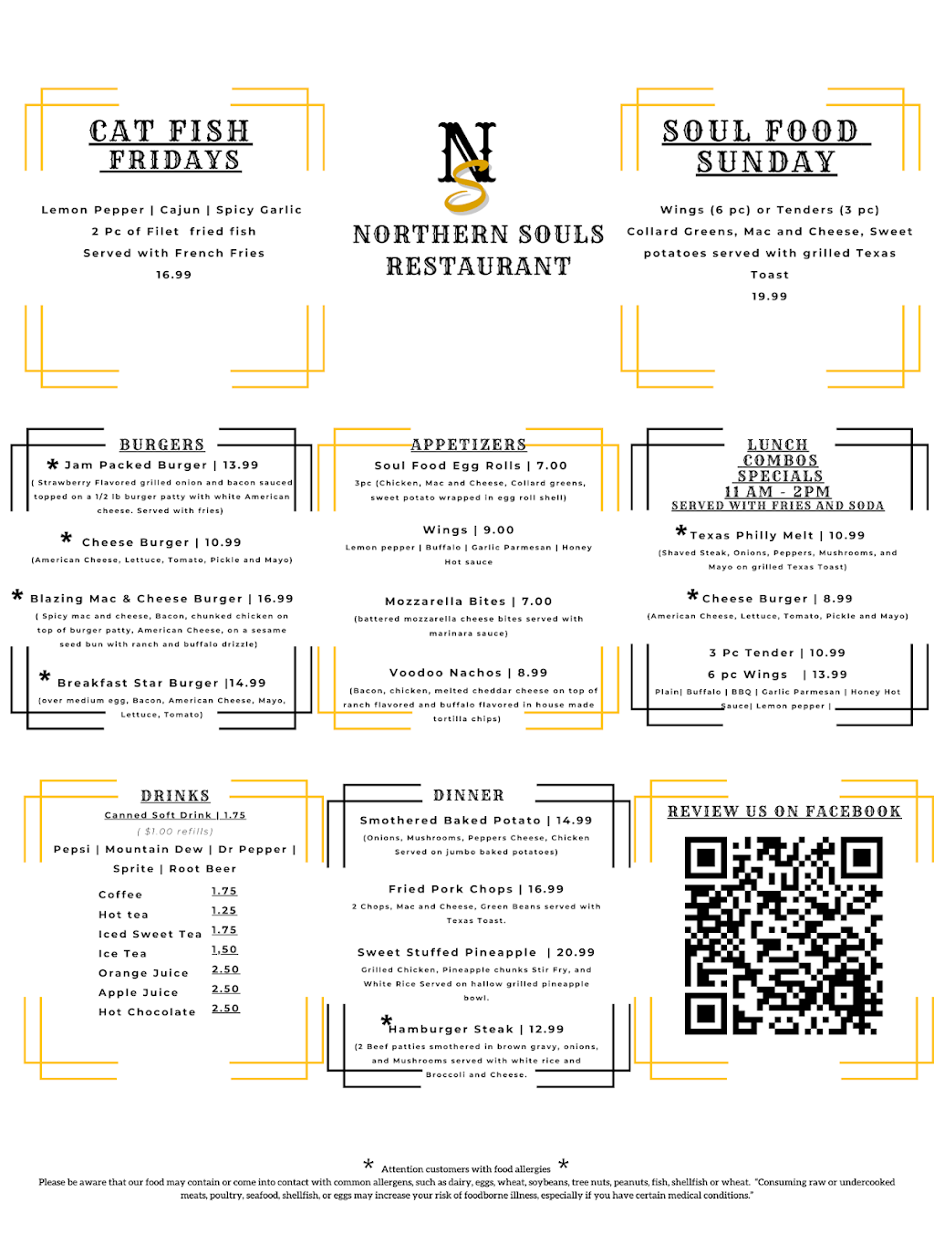 Northern Souls | restaurant | 29 Winter St, Manville, RI 02838, USA | 4014884565 OR +1 401-488-4565