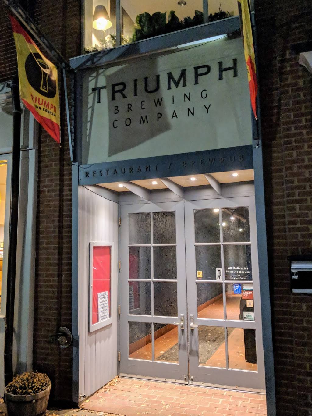 Triumph Brewing Company | restaurant | 138 Nassau St, Princeton, NJ 08542, USA | 6099247855 OR +1 609-924-7855