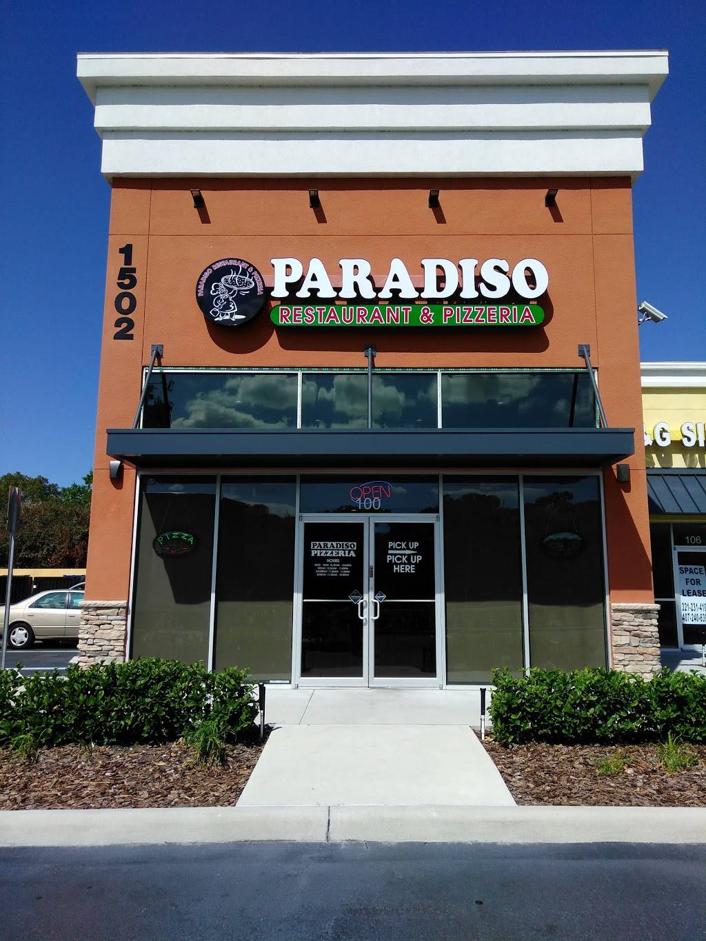 Paradiso Restaurant & Pizzeria | meal delivery | 1502 N Semoran Blvd #100, Orlando, FL 32807, USA | 4077454226 OR +1 407-745-4226