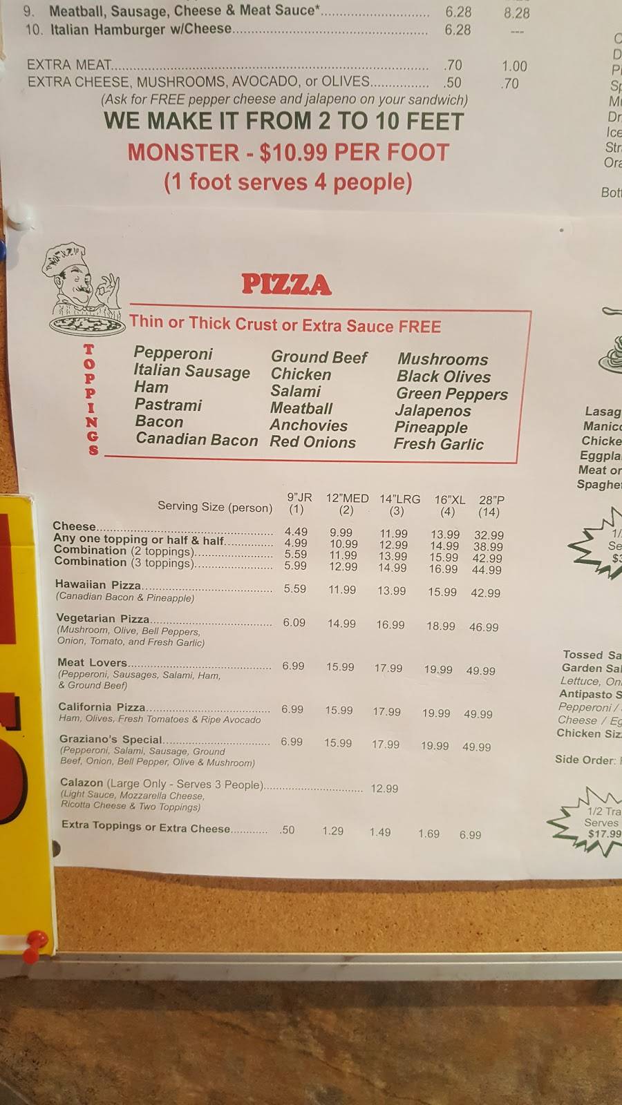 Grazianos Pizza Restaurant | restaurant | 11042 Limonite Ave, Mira Loma, CA 91752, USA | 9513713333 OR +1 951-371-3333