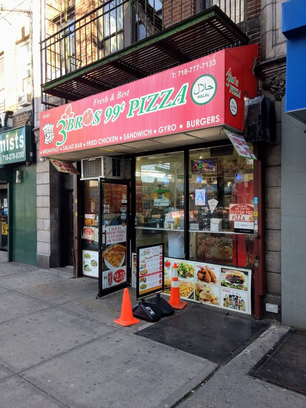 3 Bros 99 Cent Pizza | restaurant | 2503 30th Ave, Astoria, NY 11102, USA | 7187777133 OR +1 718-777-7133