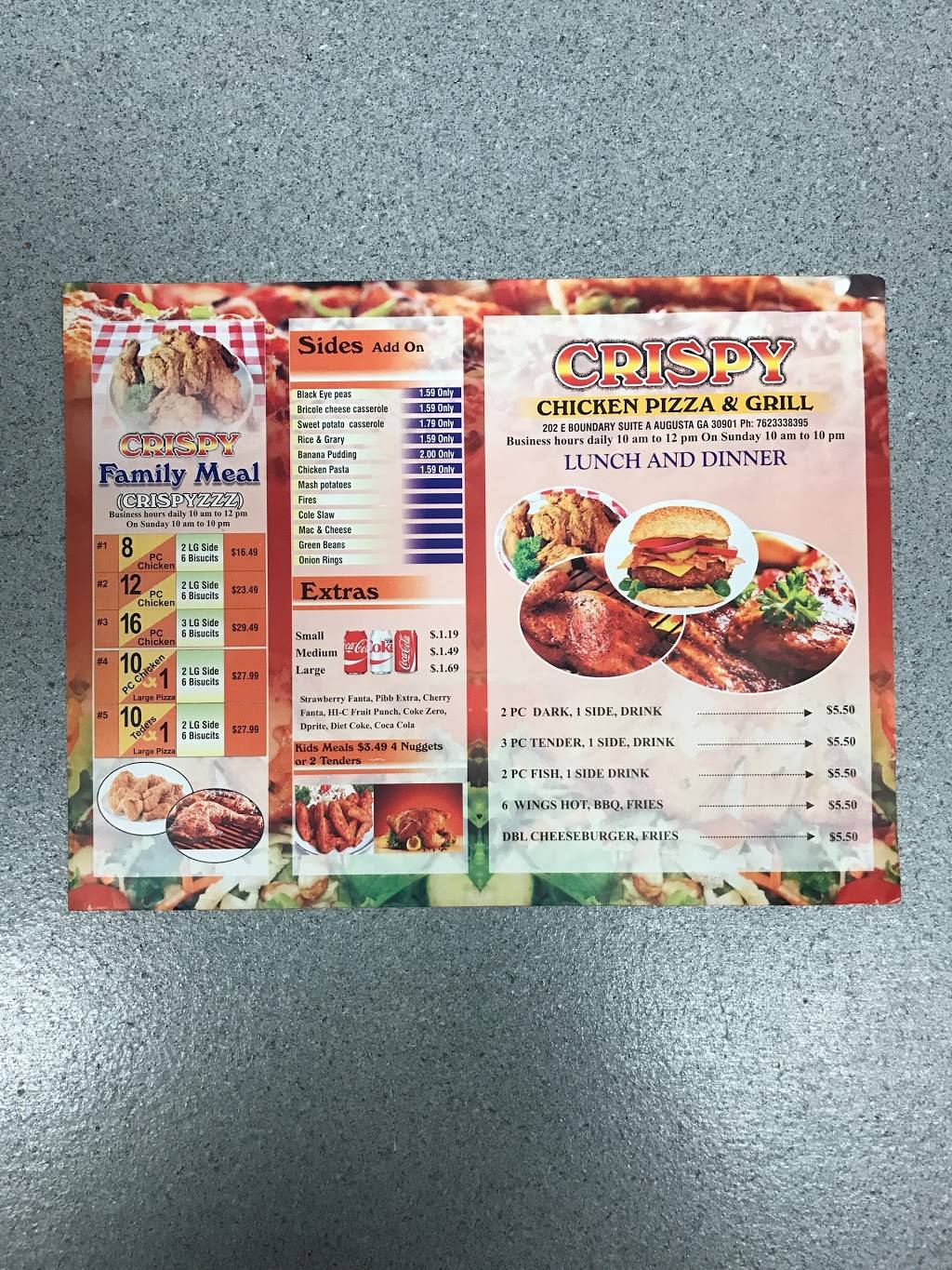 Crispy Chicken And Grill | restaurant | Restaurant, 202 E Boundary, Augusta, GA 30901, USA | 7623338395 OR +1 762-333-8395