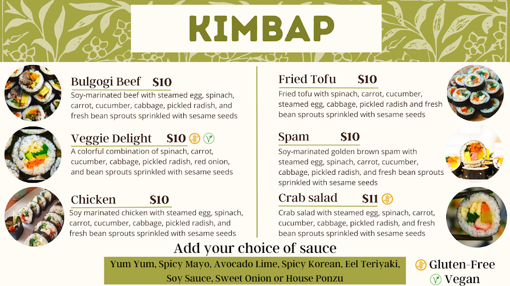 Lets Roll Korean Eatery | restaurant | 12250 Clarksville Pike, Clarksville, MD 21029, USA | 4433191072 OR +1 443-319-1072