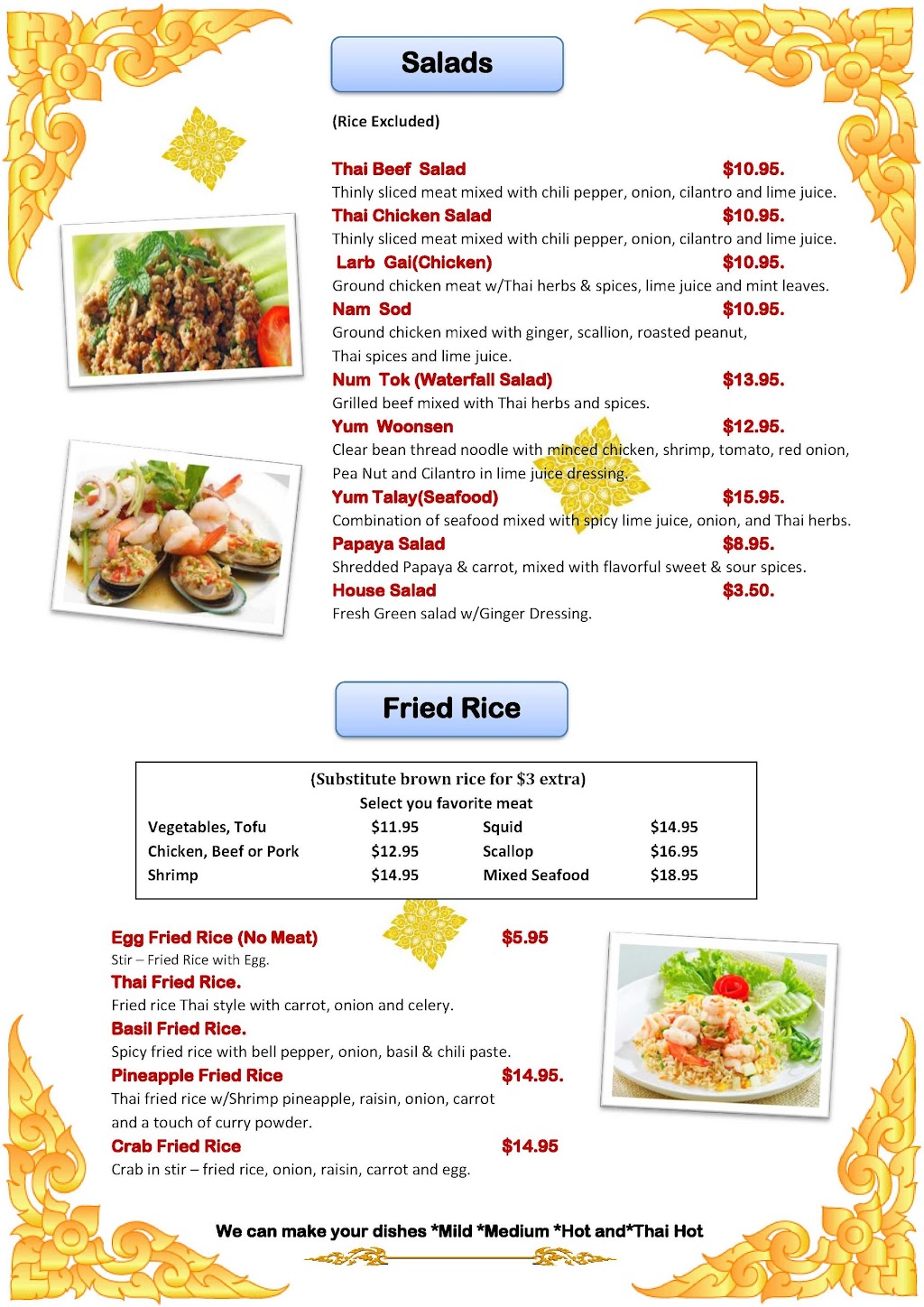 Thai 9 Cuisine | restaurant | 10916 US Highway W, Miramar Beach, FL 32550, USA | 8508424686 OR +1 850-842-4686