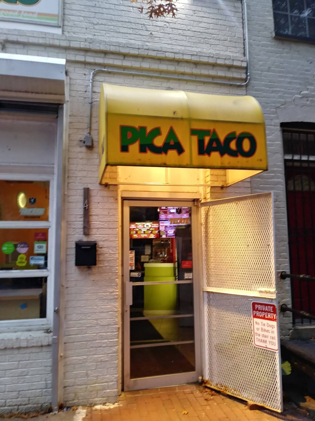 Pica Taco | restaurant | 1406 Florida Ave NW, Washington, DC 20009, USA | 2025186820 OR +1 202-518-6820