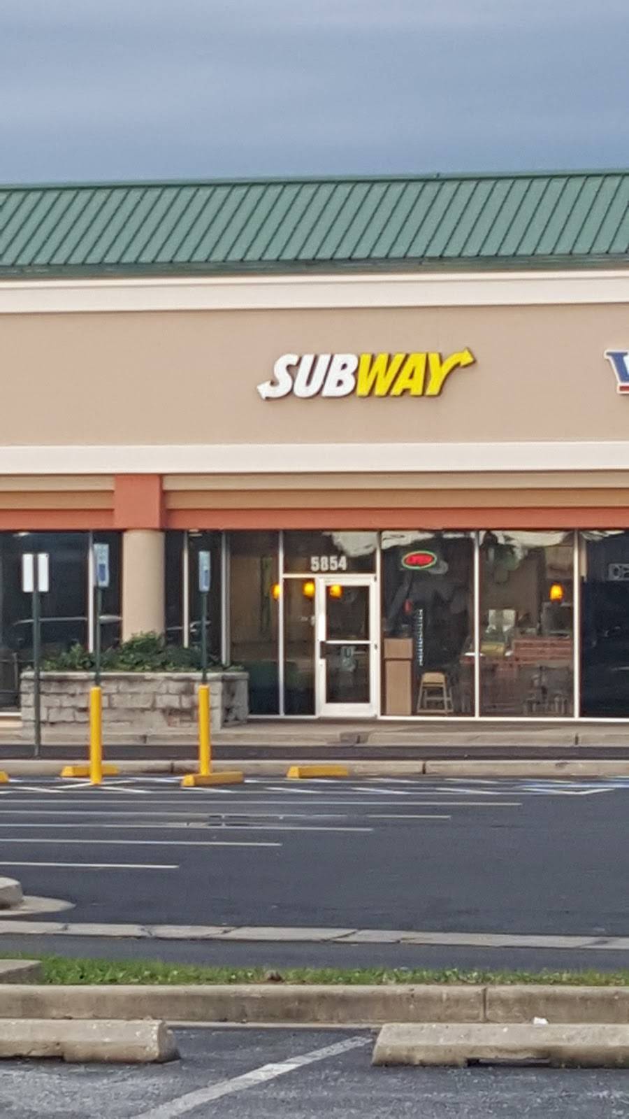 Subway | restaurant | 5854 Ballenger Creek Pike, Frederick, MD 21703, USA | 3012282486 OR +1 301-228-2486