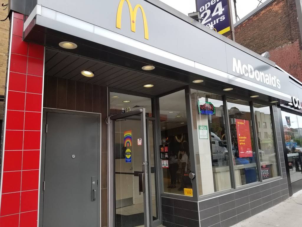 McDonalds | cafe | 98 Danforth Ave, Toronto, ON M4K 1N2, Canada | 4164612900 OR +1 416-461-2900